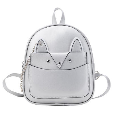

2pcs Set Cute Women Girls Backpack PU Leather School Shoulder Bags Purse