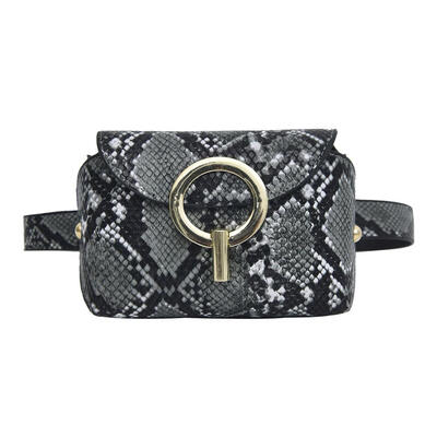 

Snake Print Shoulder Messenger Waist Bags Women Serpentine Fanny Chest Bags