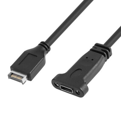 

USB31 Front Panel Header Type-E to USB-C Type-C Female Extension Wire Cord
