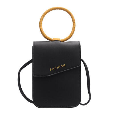 

PU Phone Bags Crossbody Shoulder Bags Solid Color Women Top-Handle Packs