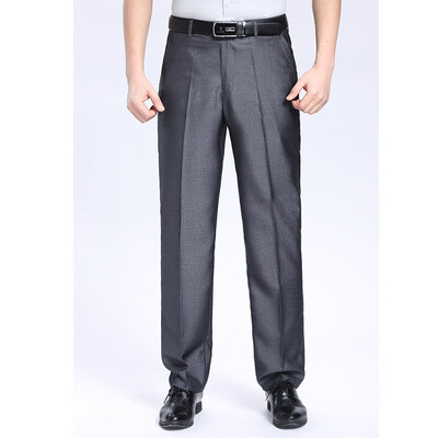 

WENGUANGUO Summer thin section pleated high waist free hot straight loose standard version mens trousers 7934
