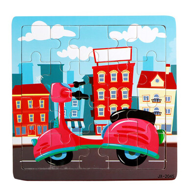 

Gotoamei Wooden Puzzle Educational Developmental Baby Kids Training Toy