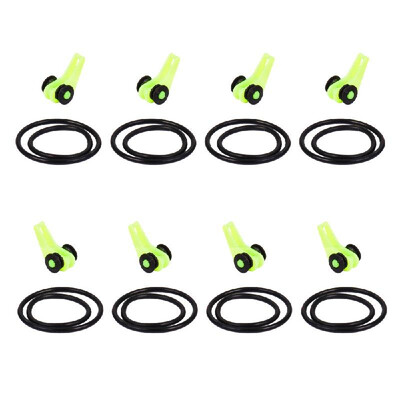 

Lixada 8PCS Fishing Rod Pole Hooks keeper Rod Clip Hanging Hook Plastic Fishing Lure Spoon Bait Holder Fishing Accessories