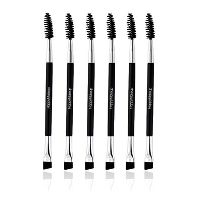 

〖Follure〗1PC Beauty Makeup Wood Handle Eyebrow Brush Eyebrow Comb Double Ended Brushes