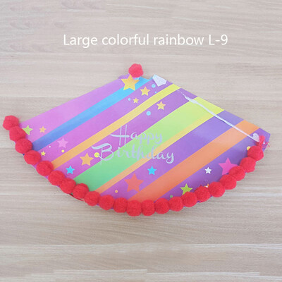 

FUNNYBUNNY Large Adult Birthday Hat Five-pointed Star Polka Dot Hat Party Decor Party Hair Ball Cap Child Birthday Party Decor