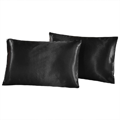 

2pcsset 20"30" Pillow Case Well-made Soft Pillow Slipcover Silk-like Queen Size Pillowcases 5176cm Silky Smooth Solid Color Env