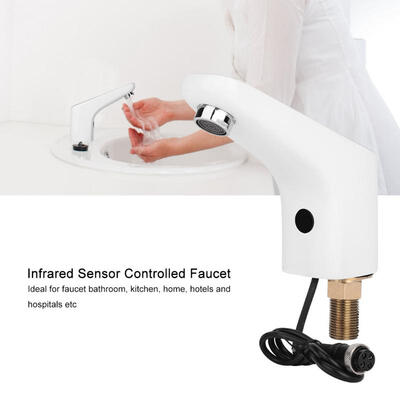 

Greensen Infrared Sensor Controlled Automatic Faucet Tap Cold Water for Bathroom Kitchen Sink G12"