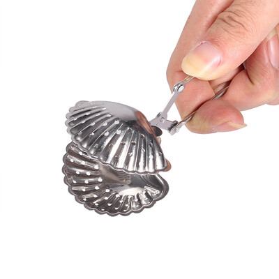 

Greensen Cute Stainless Steel Loose Tea Infuser Leaf Strainer Filter Diffuser Herbal Spice Shell Pincher