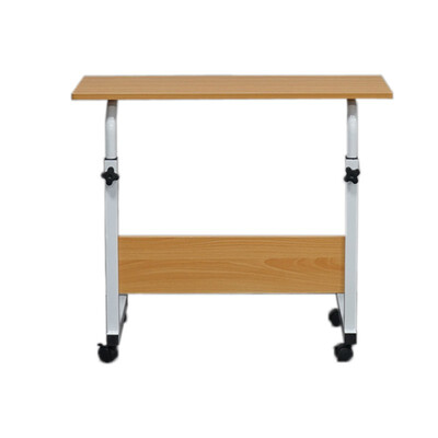 

Side Tabl Adjustable Movable wWheels Portable Laptop Stand for Bed Sofa