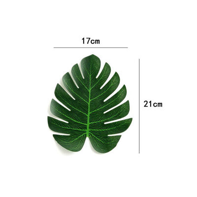 

20pcs Artificial Fake Monstera Palm Leaves Leaf-shaped Green Plants Wedding DIY Decoration Flowers Arrangement Plant Leaf