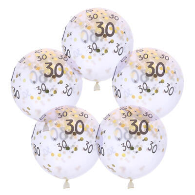 

5pcs Confetti Balloon Latex Happy Birthday Wedding Event Party Decor Supply