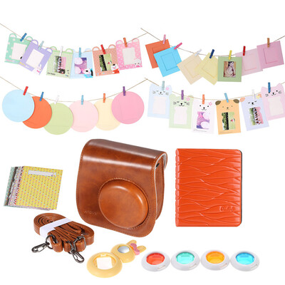 

Andoer Instant Film Camera Accessories Bundles for Fujifilm Instax Mini8 8s with BagPhoto AlbumClose-Up Selfie LensColors Lens