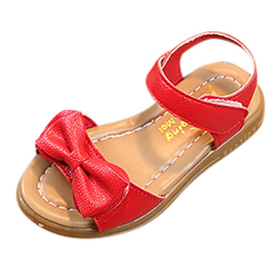 

Children Kids Infant Girls Bowknot Sandals Non-Slip Princess Casual Shoes