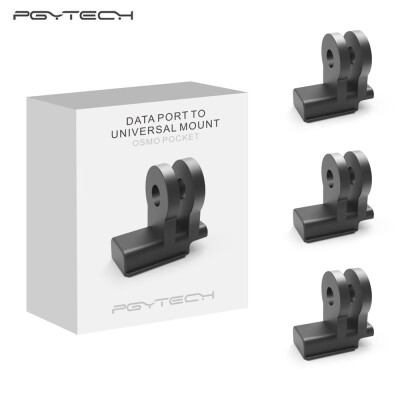 

3pcsset PGYTECH P-18C-031 OSMO Pocket Data Port to Universal Mount for DJI OSMO Pocket Handheld Gimbal Expansion Accessories