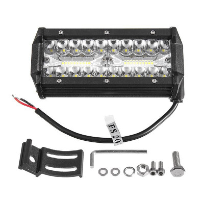 

3 Rows 7" 120W 6000K LED Flood Spot Beam Work Light Bar Offroad Lamp Car Truck ATV