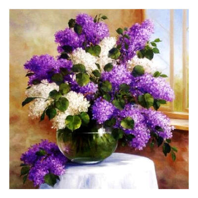 

Flowers 5D DIY Diamond Painting Embroidery Craft Needlework Home Decor Gift