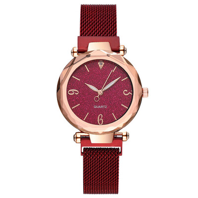 

Best Selling Women Watches Rose Starry Sky Dial Ladies Quartz Wristwatch Featured Mesh Belt Strap Clock Gift Reloj Mujer50