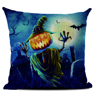 

Halloween Multi Designs Decorative Throw Pillow Cover Square Pillow Case With Zipper for Home Bar Halloween Hot Selling Supplies