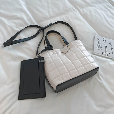 

2019 New Square Tote Bag Purses&Handbags Large Capacity Woman Fashion Shoulder Crossbody Satchel Bag Luxury Female Bolsa