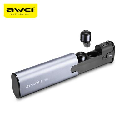 

Awei T8 Mini TWS Twins True Wireless Bluetooth V42 Earbuds Headset with Charging Base