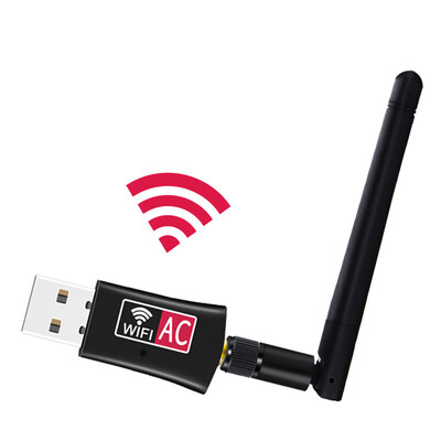 

600MBPS USB Wireless Wifi Adapter 24GHZ 5GHZ with Antenna Dual Band PC
