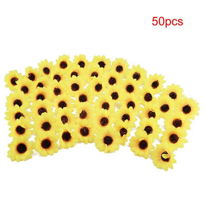 

Greensen 50pcs Artificial Sunflower Simulation Flower for Home Wedding Party Decor