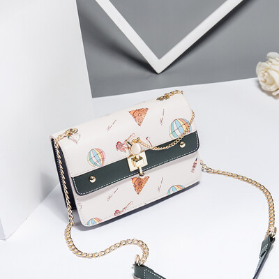 

Summer ins shoulder girl 2019 Joker student chain messenger bag fashion summer fresh