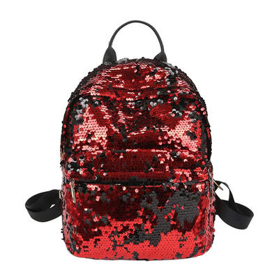 

Sequins Women PU Backpacks Glitter Large Girls School Travel Shoulder Bags