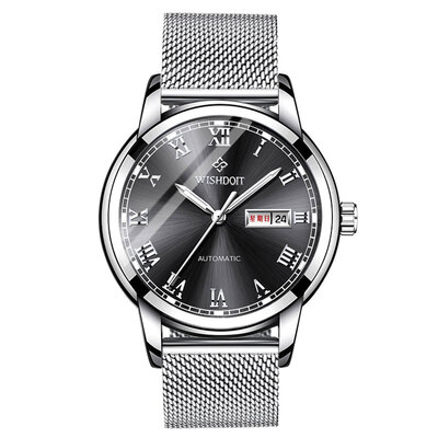 

Authentic waterproof steel belt simple mens belt watch male&female wristwatch non-mechanical watch students quartz leisure wa
