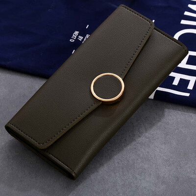 

Tailored Women Simple Long Wallet Hasp Coin Purse Card Holders Handbag AG