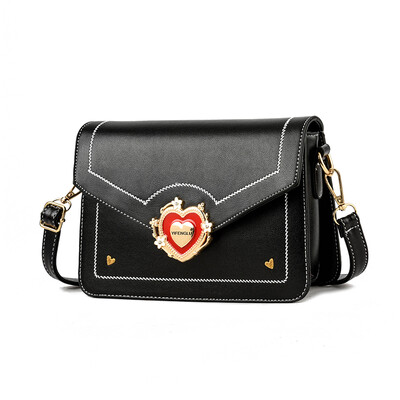 

Womens bag new trend Korean fashion shoulder Messenger bag personality Joker color small square bag