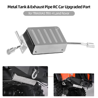 

Metal Tank Exhaust Pipe RC Car Upgraded Part for TRAXXAS TRX-4 Land Rover
