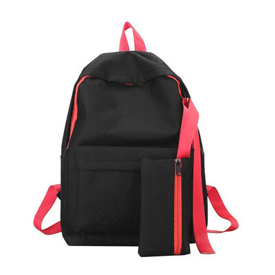 

2pcsset Fashion Teenage Girls Oxford Backpack Preppy Shoulder Pen Bags