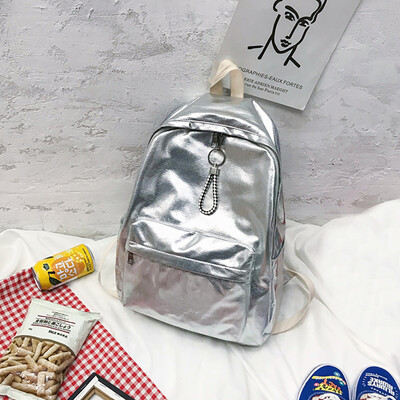 

Tailored Fashion Women Campus Solid Color Capacity Student Backpack Travel Couple Bag