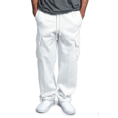 

Men Loose Fit Drawstring Cargo Trousers Work Pants Pocket Casual -3XL Big Size Tracksuit Gym Sweatpants