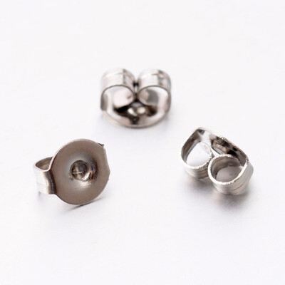 

304 Stainless Steel Ear Nuts Stainless Steel Color 5x45x3mm Hole 08mm