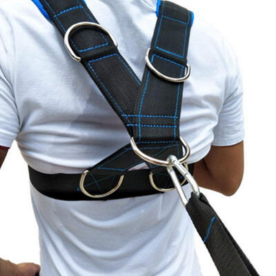 

Greensen Speed Strength Training Sled Shoulder Harness Resistance Band Belt Sports Equipment