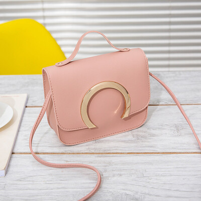 

Tailored Women Fashion Pure Color Leather Messenger Shoulder Bag Chest Bag