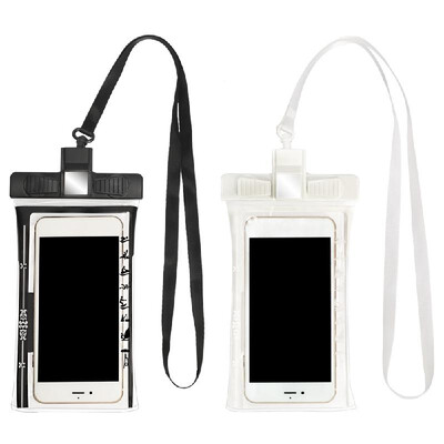 

2 PCS Waterproof Phone Pouch 63 Inch Phone Case Built-in Emergency Whistle