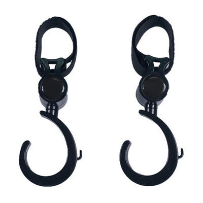 

1 Pair Baby Stroller Accessories Hook Multifunction Black Plastic Non-Toxic