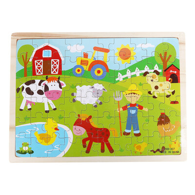 

Gotoamei 1PC Wooden Apple House Puzzle Educational Developmental Baby Kids Training Toy A