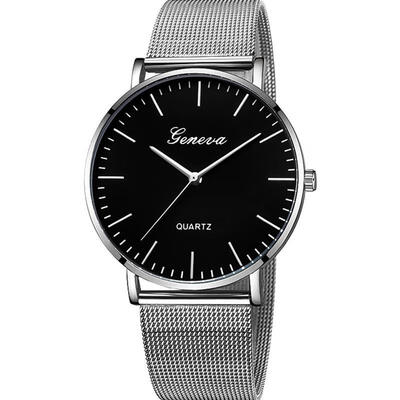 

Relogio Feminino Geneva Women Watches Luxury Mesh Band Stainless Steel Analog Quartz Wristwatch Woman Lady Silver Watch