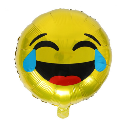 

FUNNYBUNNY 18" Foil Reusable Emoji Funny Faces Happy Birthday Party Balloons Party Supplies