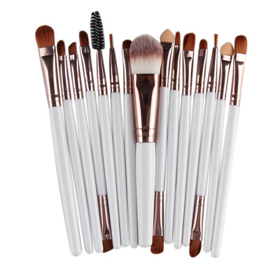 

〖Follure〗15pcs Makeup Brush Set tools Make-up Toiletry Kit Wool Make Up Brush Set