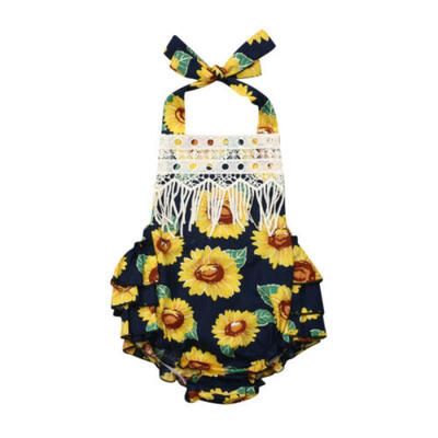 

Lovely Newborn Baby Girls Sunflower Romper Bodysuit Outfits Set Clothes Playsuit