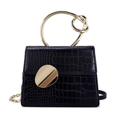 

Summer new texture bag female 2019 new Korean version of the wild single shoulder slung fashion chain portable Kelly bag