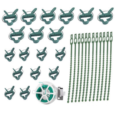

Greensen Plant Support Clips Grafting Clips Set with String Binding Strap