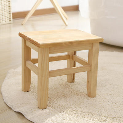 

Greensen Multipurpose Solid Wood Square Stool Household Kids Low Height Wooden Stool