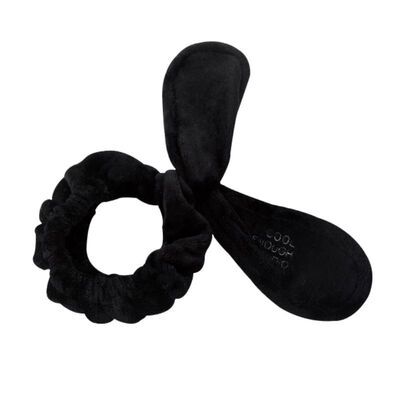 

Women Girls Cute Rabbit Ear Flannel Hair Band Headband Shower Makeup Head WearLetter Pattern Female Headbands