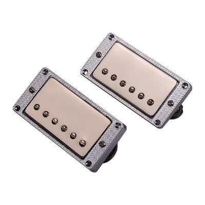 

2PCS Sealed Humbucker Pickups Pick-ups Dual Coil for LP Electric Guitar with Mounting Screws Silver Alloy Frame